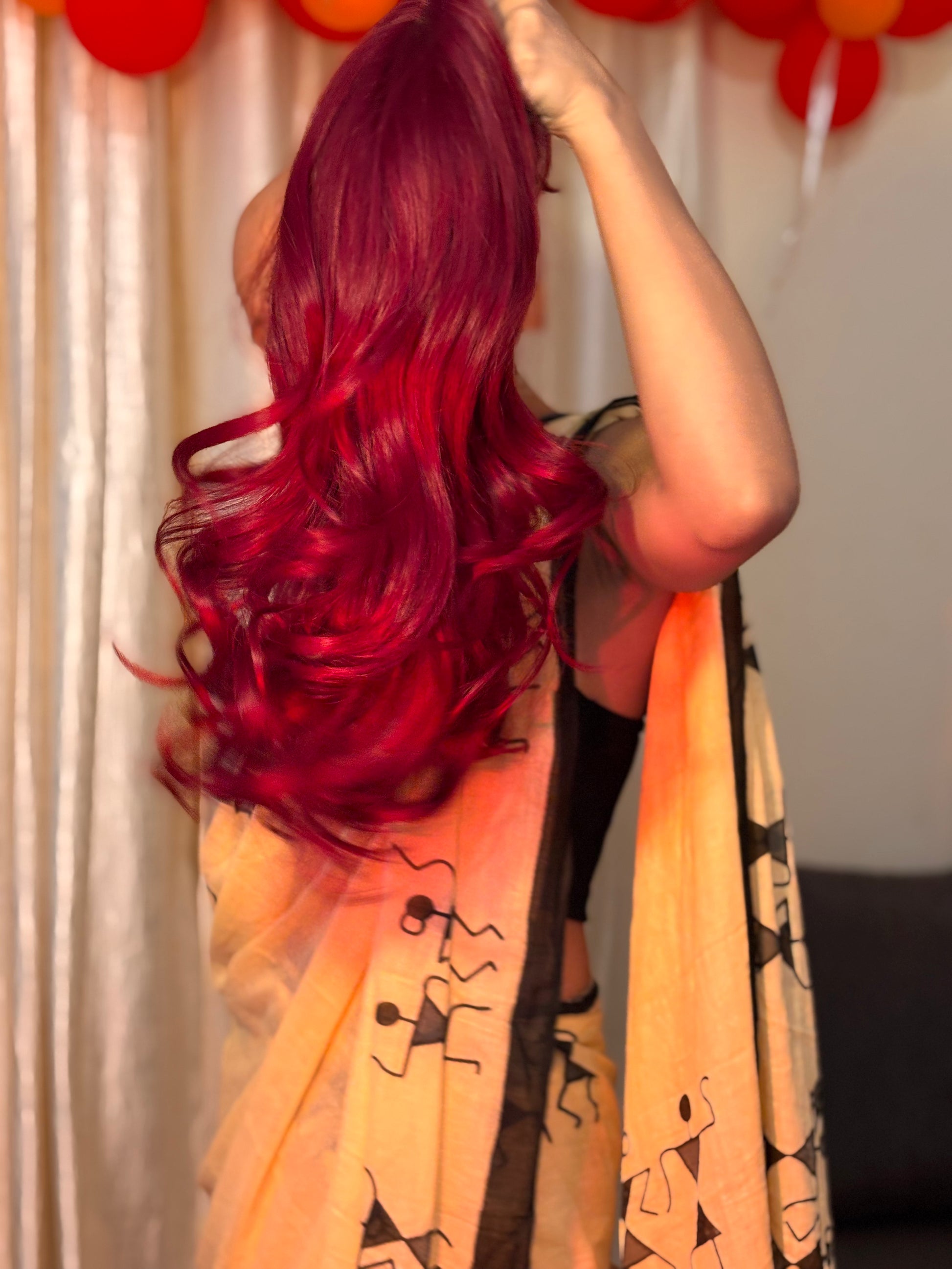 Saturday Bold – Bright Red Long Layers