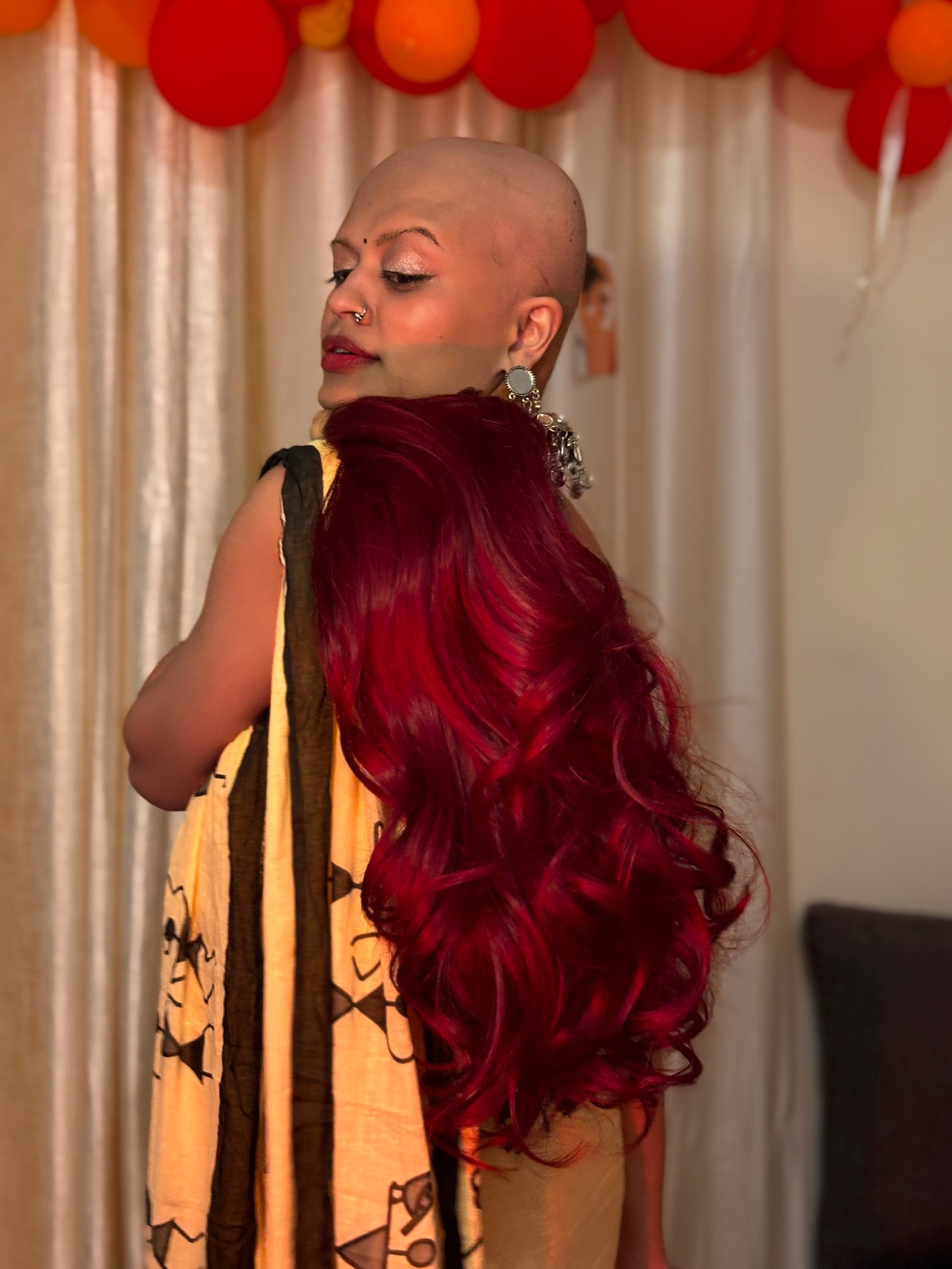 Saturday Bold – Bright Red Long Layers